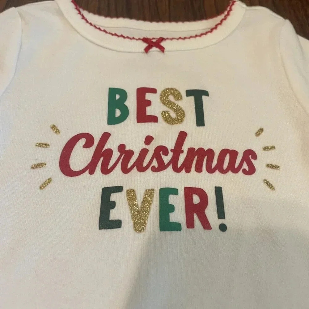 Carter's 6 Months "Best Christmas Ever" Long Sleeve Bodysuit - Picture 4 of 5